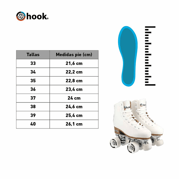 PATINES HOOK ARTISTICO 39 5