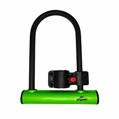 U-LOCK ONWHEELS CORTO CON SOPORTE - VERDE