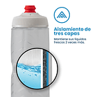 BOTELLA DE AGUA POLAR SURGE TARTAN 20oz COLOR BONFIRE RED/ORANGE  3