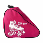 BOLSO PARA PATINES HOOK FUCSIA CON DISEÑO 1