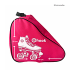 BOLSO PARA PATINES HOOK FUCSIA CON DISEÑO 2