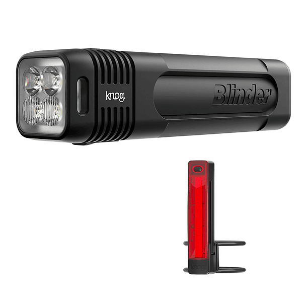 SET DE LUCES BLINDER PRO 600 LM + PLUS TRASERA 20 LM 1