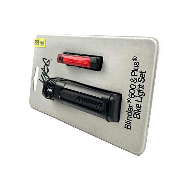 SET DE LUCES BLINDER PRO 600 LM + PLUS TRASERA 20 LM 10