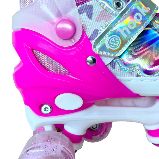 PATINES HOOK QUAD J-ONE + PROTECCIONES PINK XS(27-30) 8