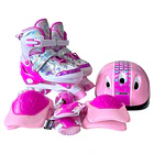 PATINES HOOK QUAD J-ONE + PROTECCIONES PINK M(35-38) 2