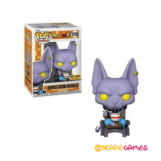 Funko Pop! BEERUS (EATING NOODLES) 1110 HOT TOPIC