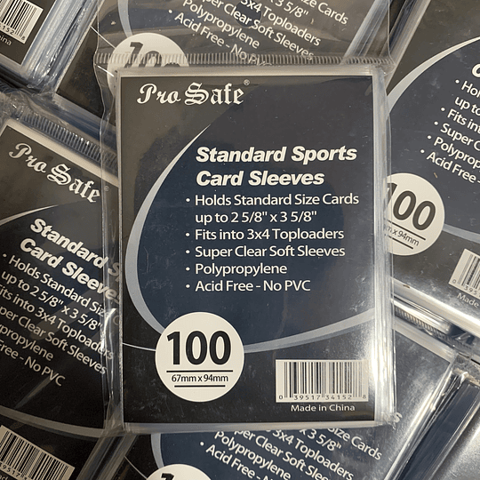 Standard Card Sleeves PRO SAFE (200 unidades 67 mm x 94 mm)