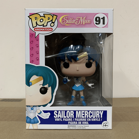 Funko Pop! SAILOR MERCURY 91 (Detalle en caja)