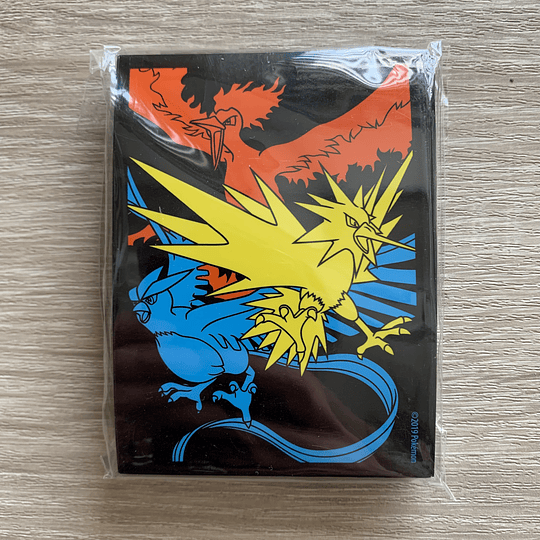 Pokémon TCG Sleeves - Zapdos, Articuno & Moltres (ETB Hidden Fates)