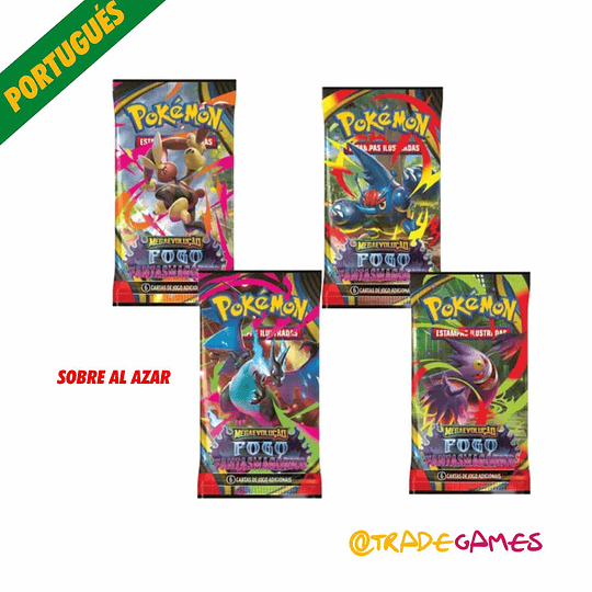 Pokémon TCG Mega Evolution - Fogo Fantasmagórico Booster PORTUGUÉS ( 1 unidad )