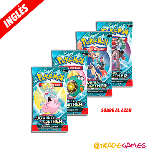 Pokémon TCG Scarlet & Violet - Journey Together Booster INGLÉS ( 1 unidad )