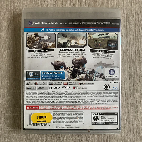 GHOST RECON: Future Soldier PS3 (USADO)
