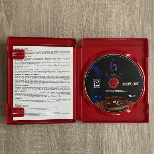 RESIDENT EVIL 6 Greatest Hits PS3 (USADO)