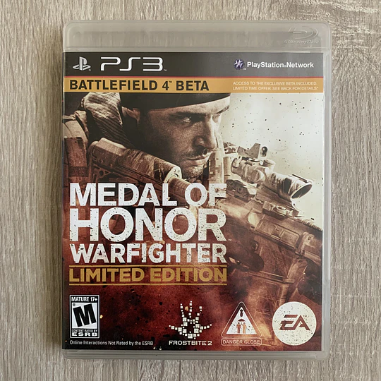 MEDAL OF HONOR: Warfighter Limited Edition PS3 (USADO)
