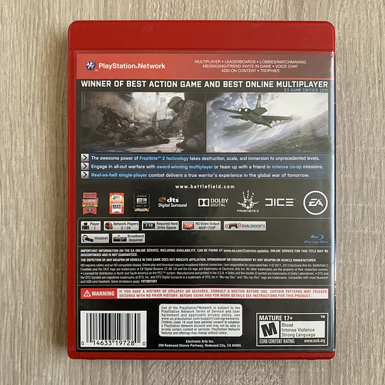 BATTLEFIELD 3 PS3 (USADO) Greatest Hits