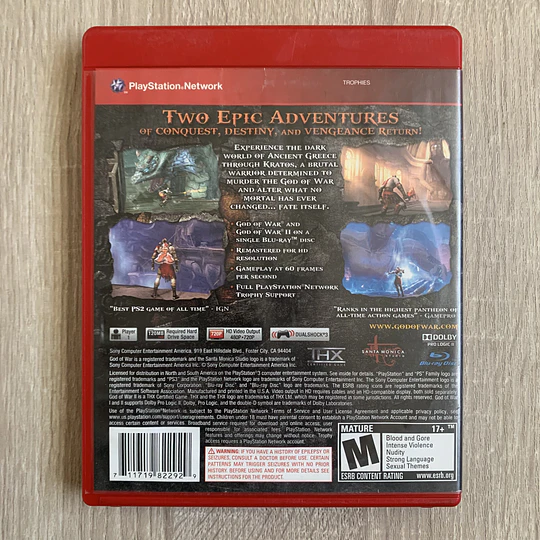 GOD OF WAR Collection PS3 (USADO) Greatest Hits
