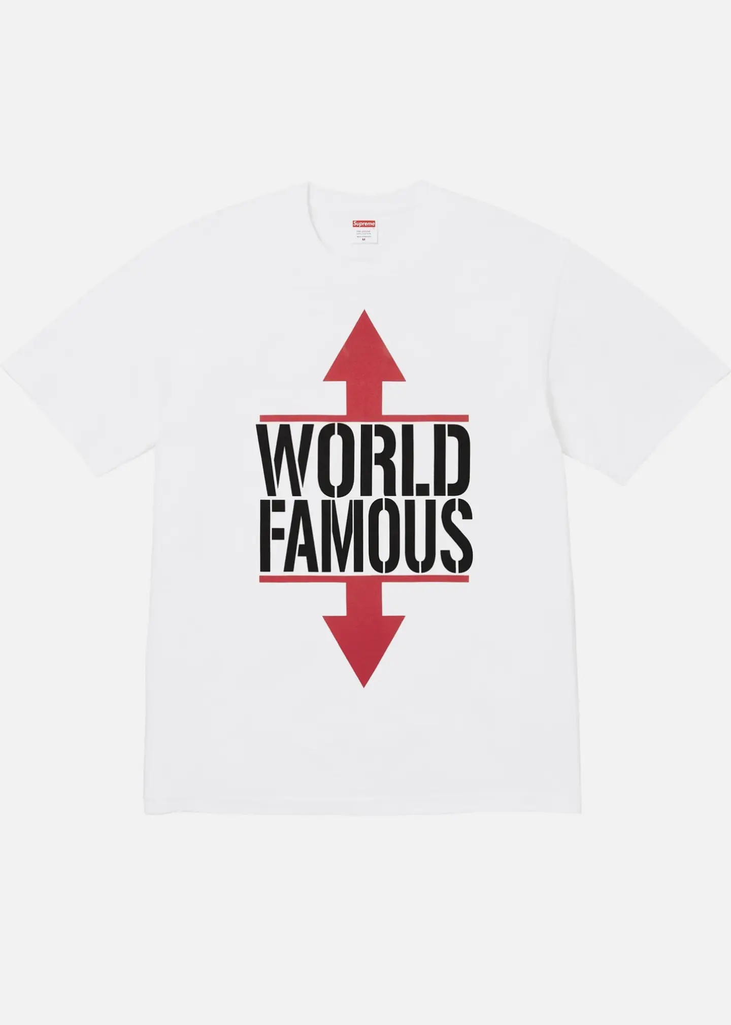 Camiseta blanca Supreme World Famous 1