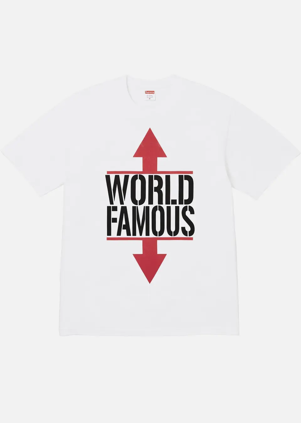Camiseta blanca Supreme World Famous 1