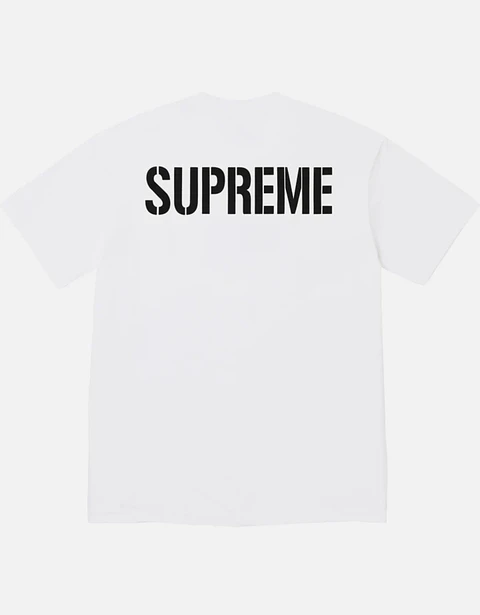 Camiseta blanca Supreme World Famous