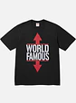 Camiseta negra Supreme World Famous - Miniatura 1