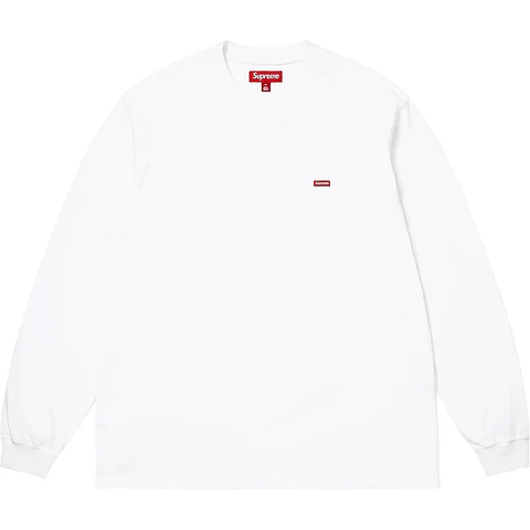 Camiseta de manga larga Supreme Small Box Tee Blanca