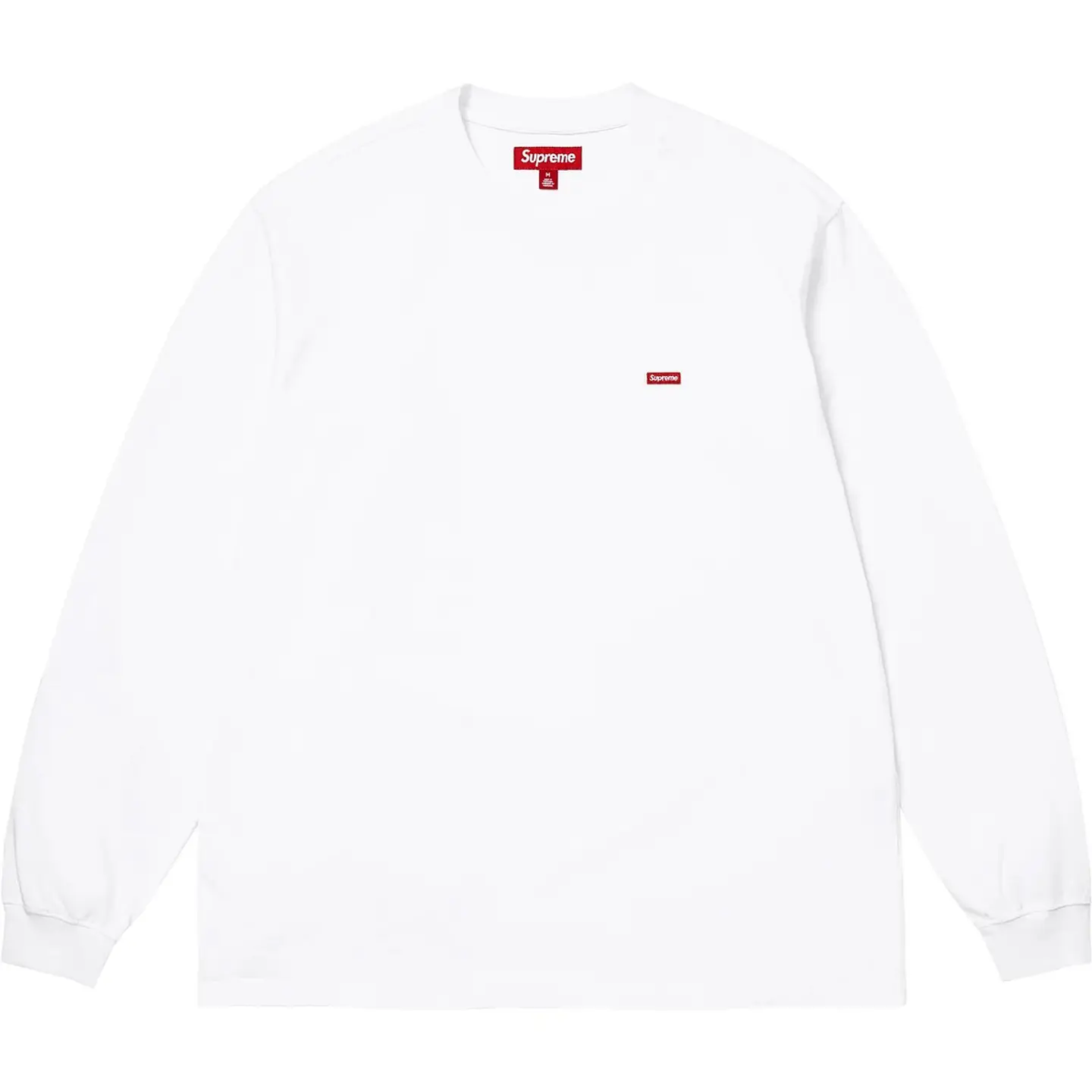 Camiseta de manga larga Supreme Small Box Tee Blanca 1