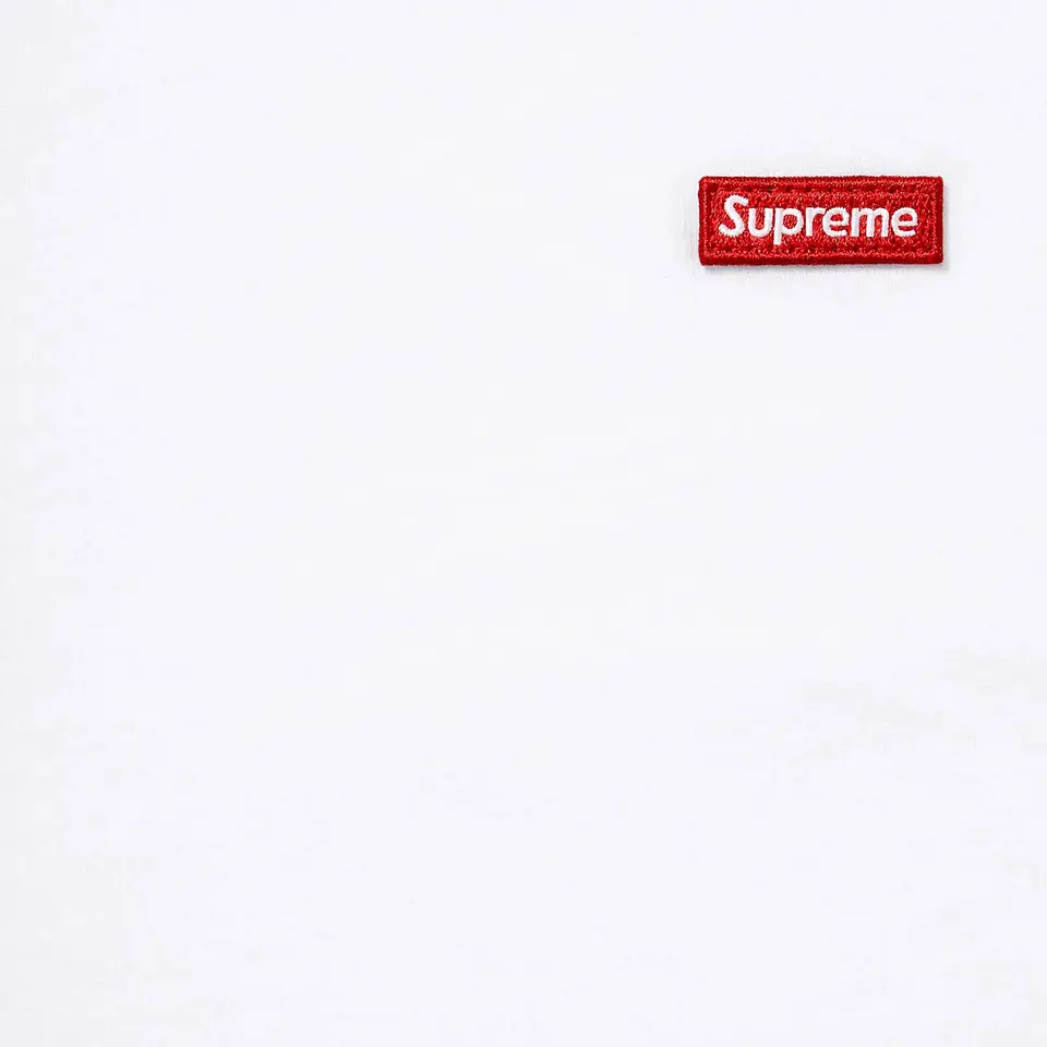 Camiseta de manga larga Supreme Small Box Tee Blanca 2