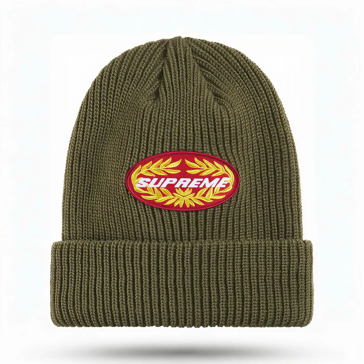 Gorro Supreme Terminal Beanie en color oliva. 1