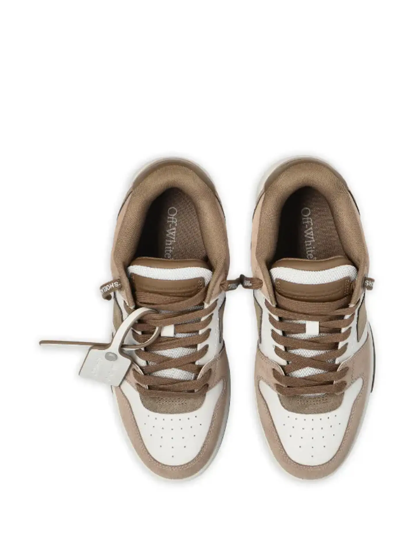 Zapatillas Off-White modelo Out Of Office en color marrón y gris 4