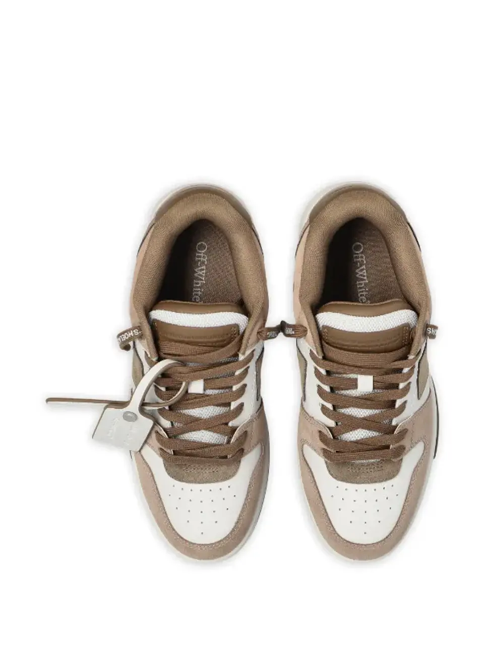 Zapatillas Off-White modelo Out Of Office en color marrón y gris 4
