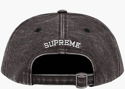 Supreme Pigment Canvas S Logo 6 paneles Negro