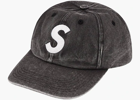 Supreme Pigment Canvas S Logo 6 paneles Negro