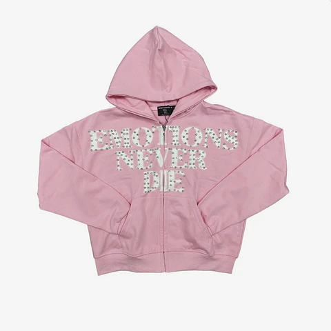 Campera MIXEDEMOTIONS rinhestone rosada 