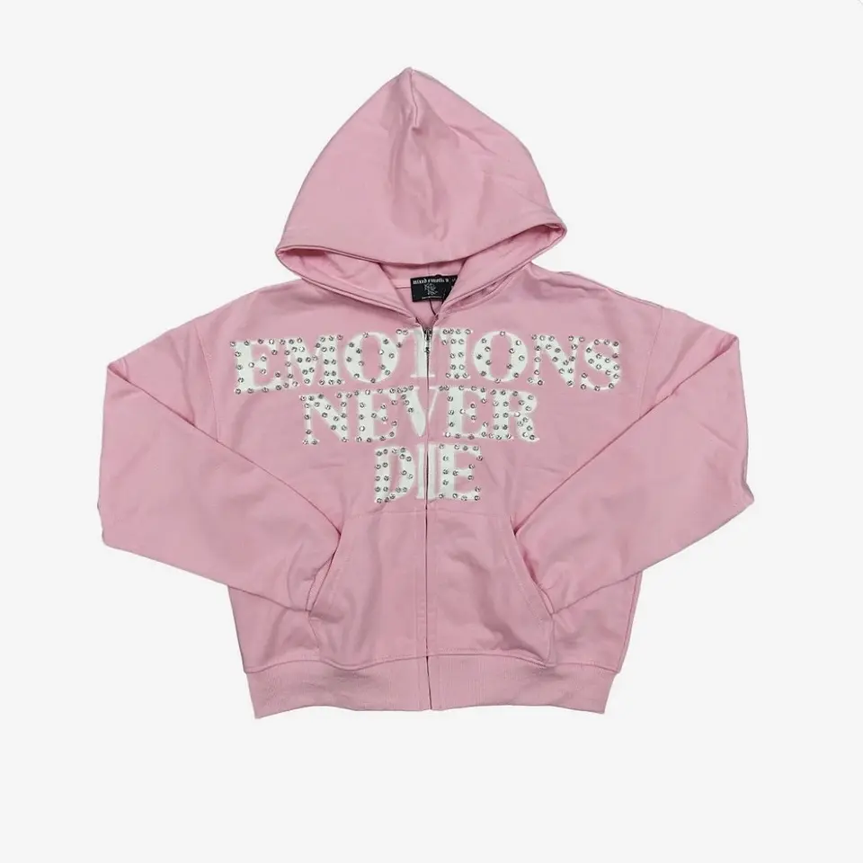 Campera MIXEDEMOTIONS rinhestone rosada  1