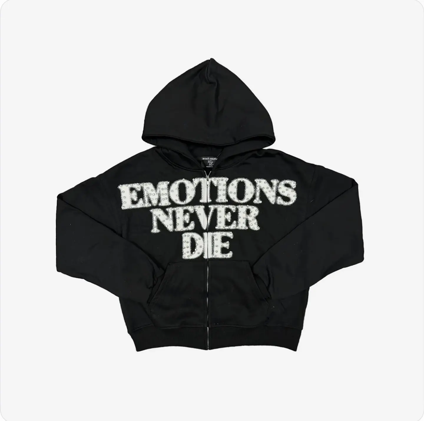 Campera MIXEDEMOTIONS rinhestone negra  1