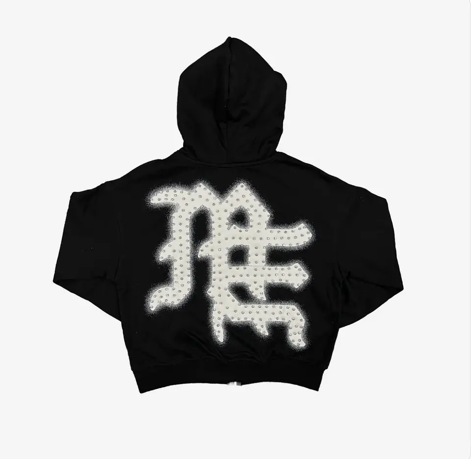Campera MIXEDEMOTIONS rinhestone negra  2