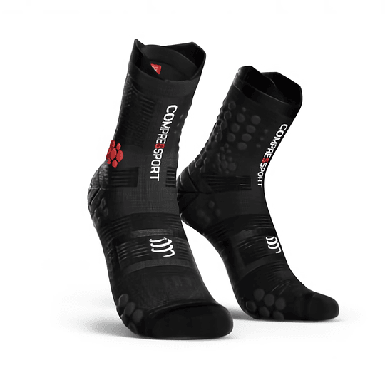 Calcetín Trail v3 Compressport - SMART NEGRO