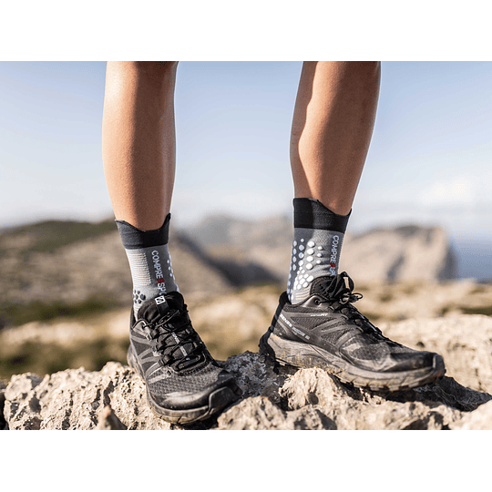 Calcetín Trail V3 Grey Melange - NEW