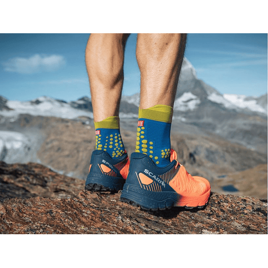 Calcetín Trail V3 Blue Lime - NEW