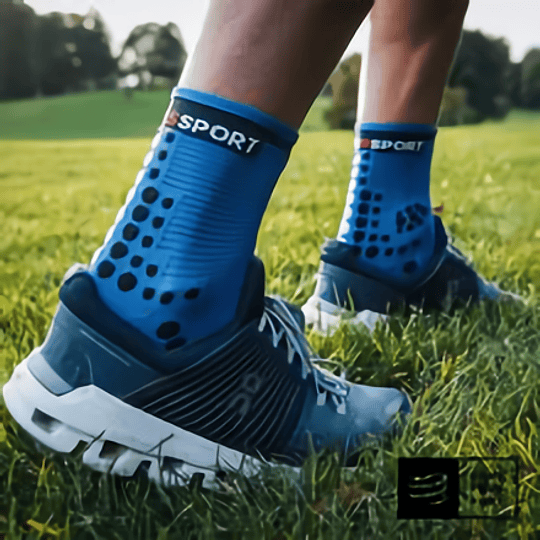 Calcetín Pro Racing Run High Blue Lolite