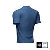 Trail Half Zip Fitted SS Top Blue 