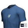 Trail Half Zip Fitted SS Top Blue 