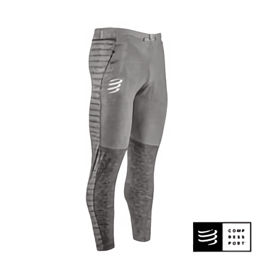 Pantalones Seamless Grey Melange - Compressport