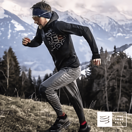 Pantalones Seamless Grey Melange - Compressport