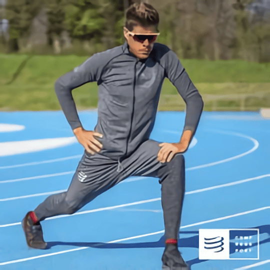 Pantalones Seamless Grey Melange - Compressport