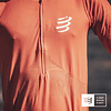 Trail Half Zip Fitted SS Top Red Clay - Compressport