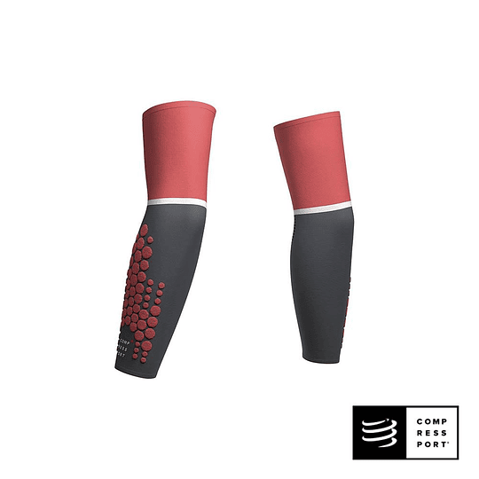 Mangas ArmForce Ultralight Coral/Grey - Compressport