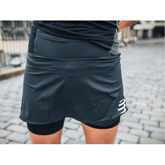 Performance Skirt Negra para Mujer - Compressport