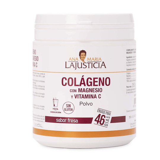 COLÁGENO CON MAGNESIO Y VITAMINA C ( Polvo 350 g)