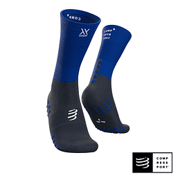 Calcetín Mid Compression Blue Lolite - Compressport 